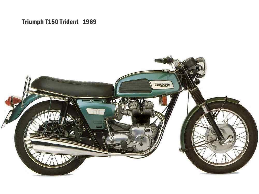 Triumph T150 1969 motorbike A4 Photo Print