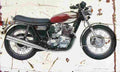 Triumph T160 1975 Aged Vintage A4 Photo Print