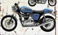 Triumph Thruxton900 2005 Aged Vintage A4 Photo Print