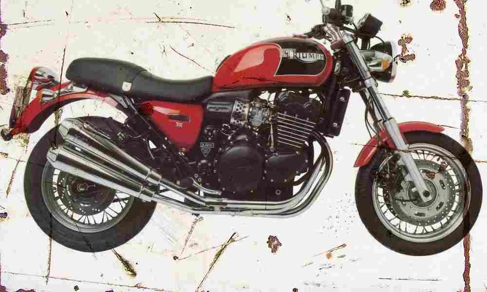 Triumph Thunderbird Sport 1998 Aged Vintage A4 Photo Print