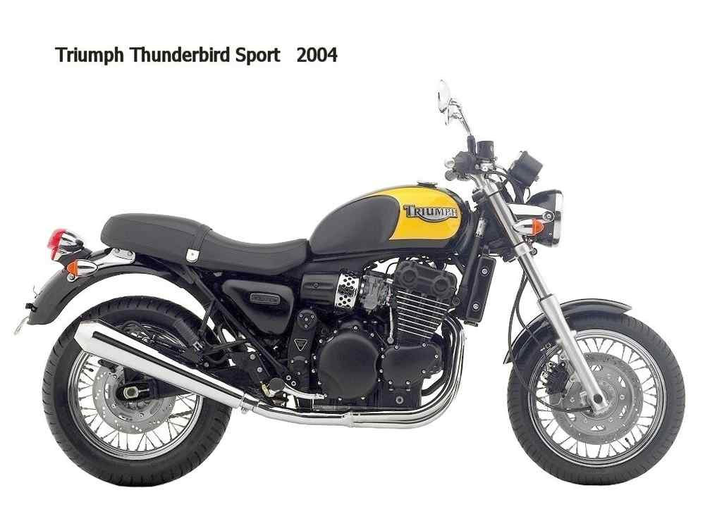 Triumph Thunderbird Sport 2004 motorbike A4 Photo Print
