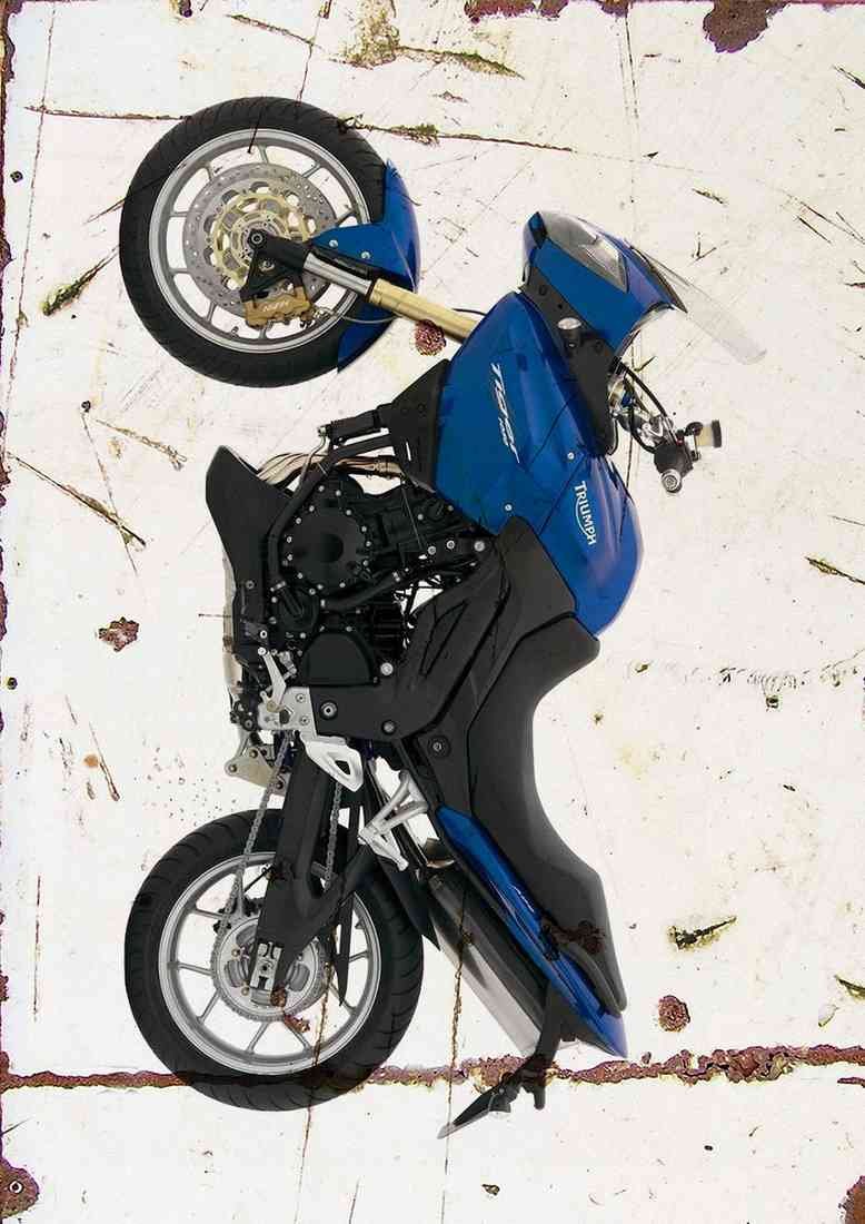 Triumph Tiger 1050 2007 aged A4 Photo Print
