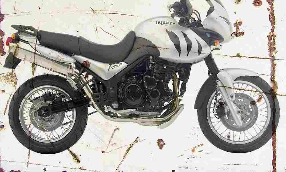 Triumph Tiger 2004 Aged Vintage A4 Photo Print