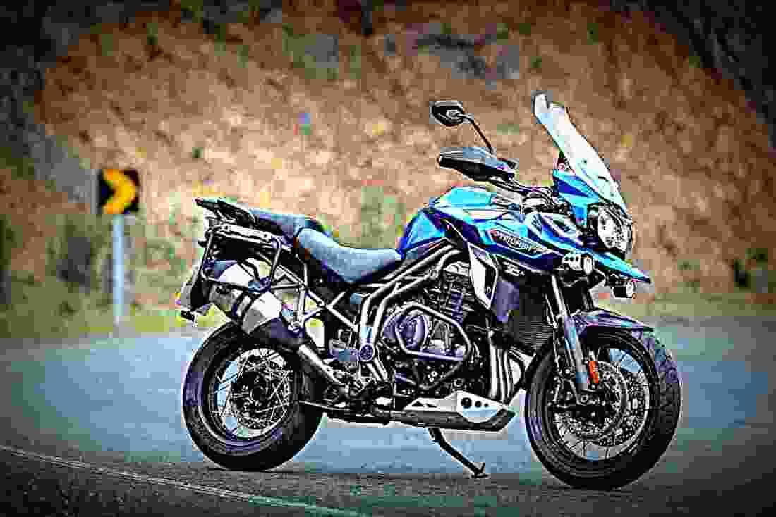 Triumph Tiger Explorer XCa 2017 2 motorbike A4 Photo Print