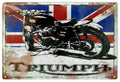 Triumph Union Jack 2 Vintage Retro Advert Ads A4 Photo Print
