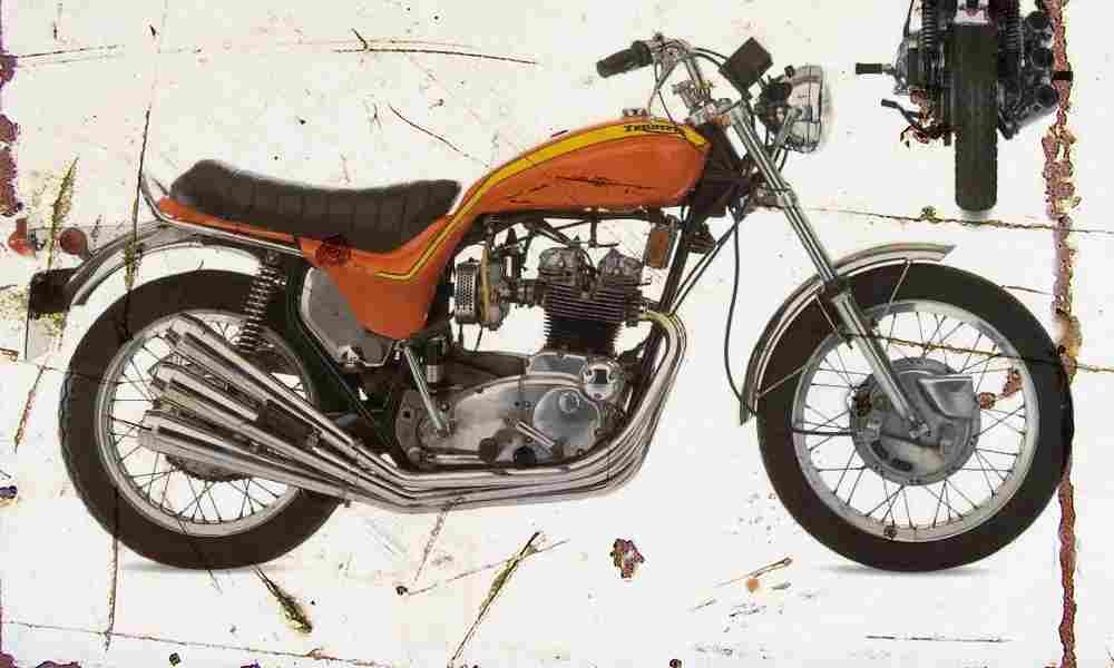 Triumph X75 Hurricane 1973 Aged Vintage A4 Photo Print