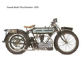 Triumph model R 1923 motorbike A4 Photo Print