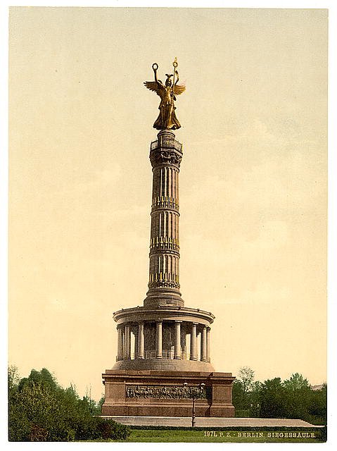 Triumphal Column Berlin Vintage A4 Photo Print