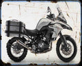 Trk 502 01 A4 Photo Print Motorbike Vintage Aged