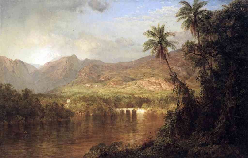 Tropical Scene Frederick Edwin Church A4 Photo Print