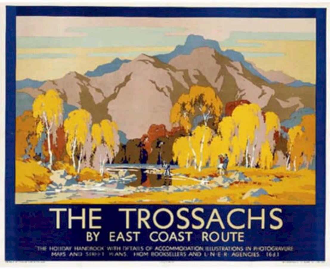 Trossachs Vintage Retro Advert Poster A4 Photo Print