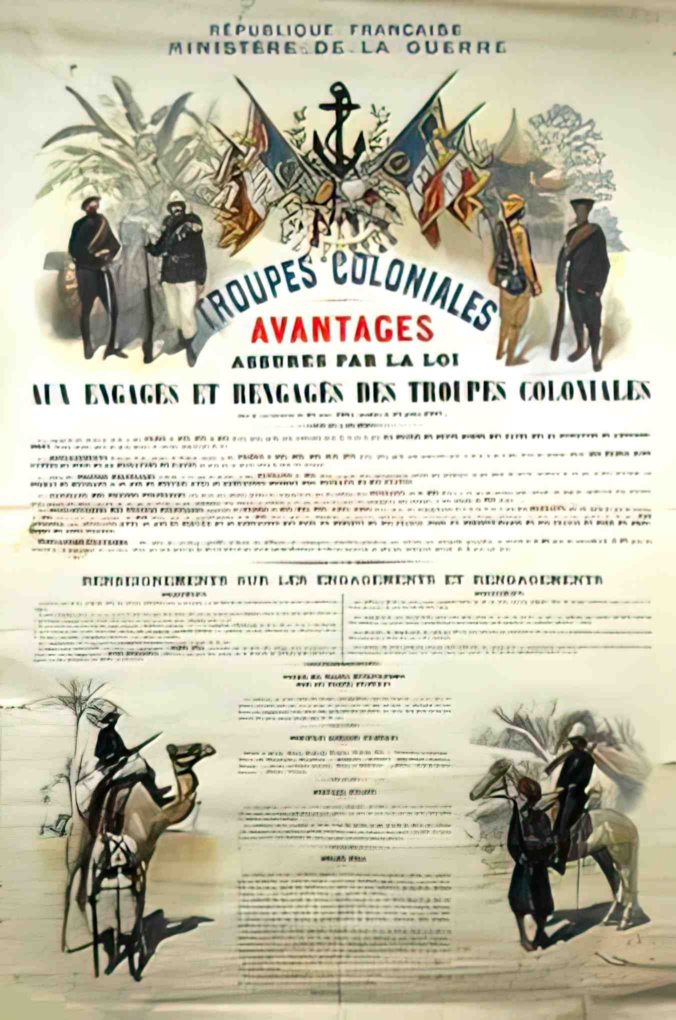 TroupesColonialeX Advert A4 Photo Print
