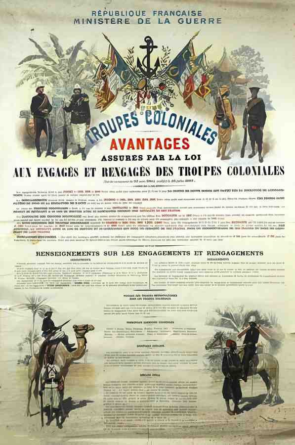 TroupesColonialeX Vintage Advert A4 Photo Print