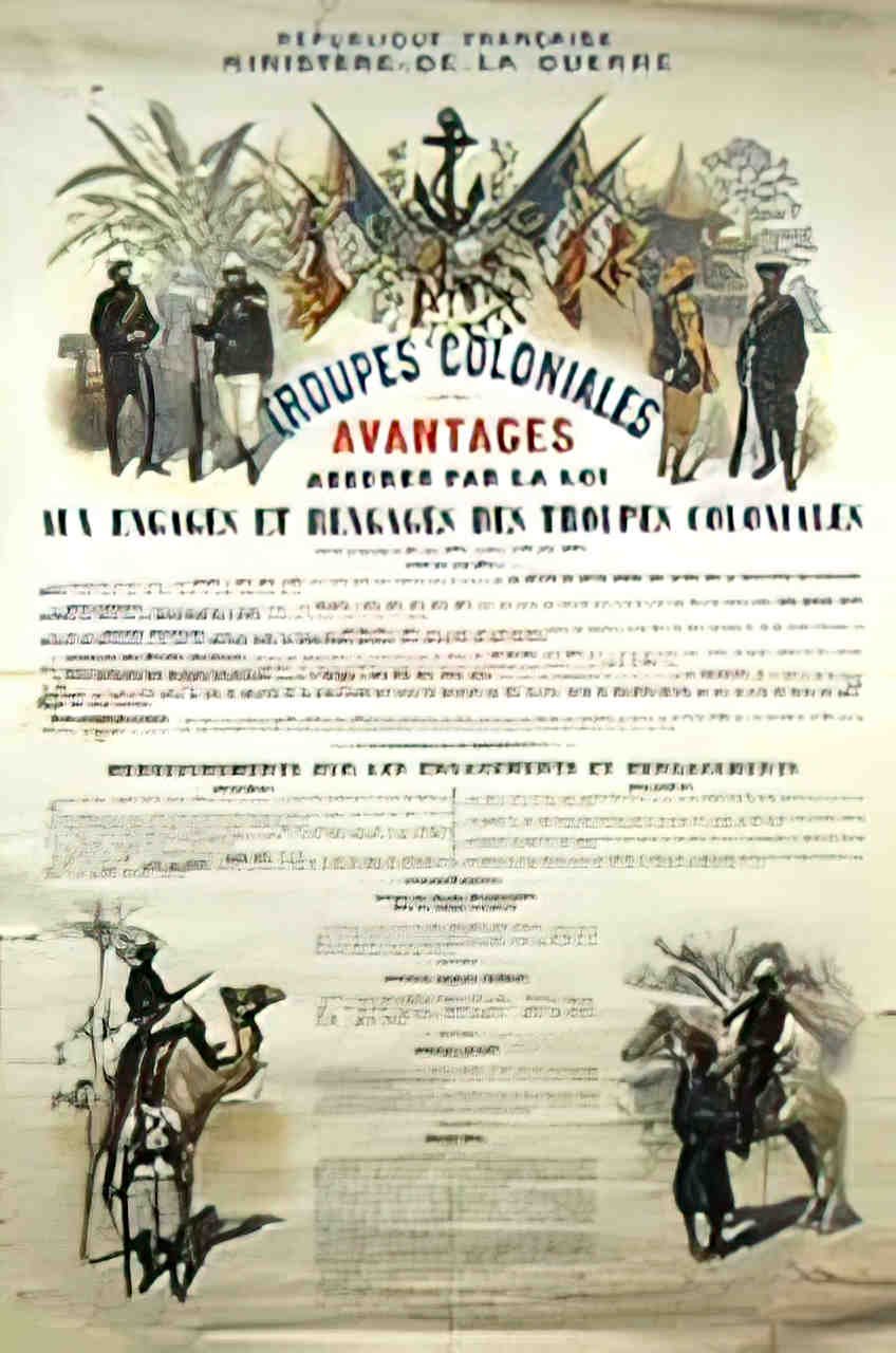 TroupesColonialesX Advert A4 Photo Print