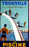 TrouvillePiscine Advert A4 Photo Print