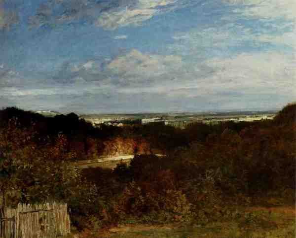 Troyon Constant A View Towards The Seine From Suresnes A4 Photo Print