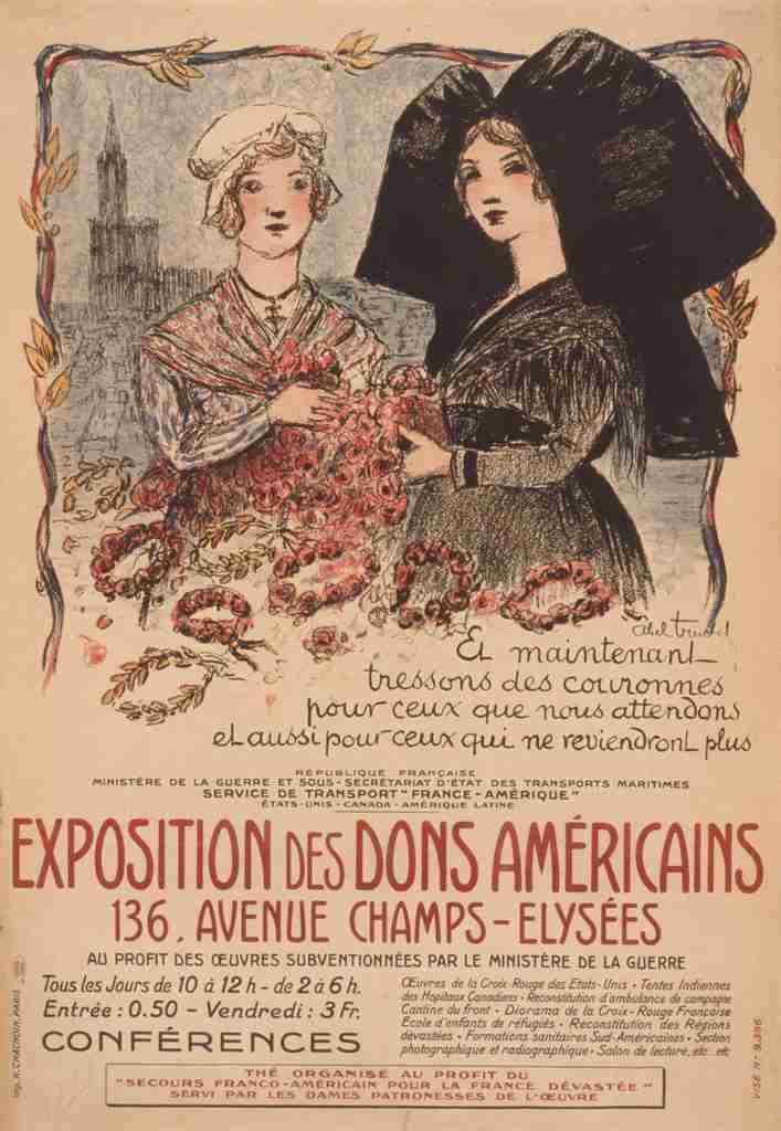 Truchet Abel 1857 1918 Exposition des dons Americains 1916 A4 Photo Print