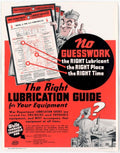 Truck Lubrication Guide American World War II Advert Poster