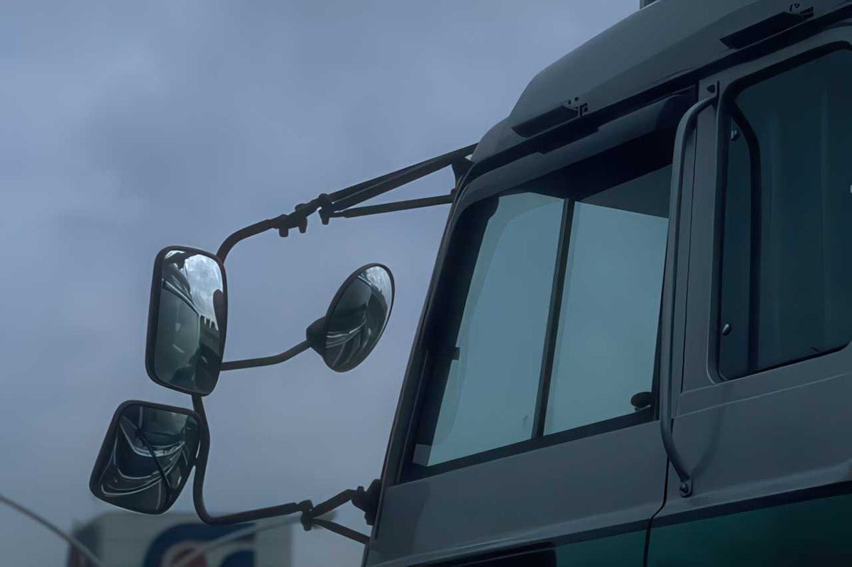 Truck Mirrors Detail A4 Photo Print