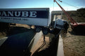 Truck Rollover Danube A4 Photo Print