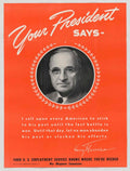 Truman Poster War American World War II Advert Poster