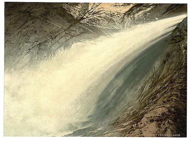 Trummelbach Bernese Oberland Vintage A4 Photo Print