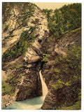 Trummelbach Fall II Bernese Oberland Vintage A4 Photo Print