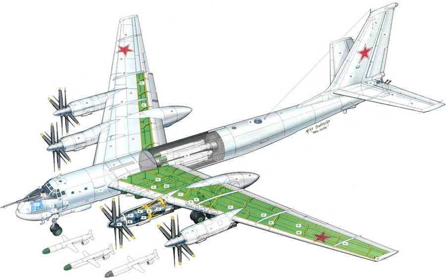 Tu 95 cutaway A4 Photo Print