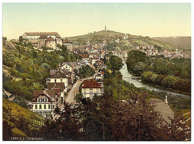 Tubingen Wurtemburg Vintage A4 Photo Print