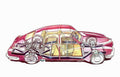 Tucker 48 Torpedo cutaway A4 Photo Print