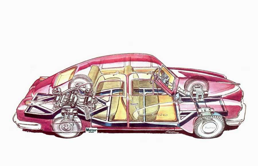 Tucker 48 Torpedo cutaway A4 Photo Print