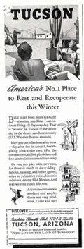 Tucson Patio Winter Vintage Retro Advert Ads A4 Photo Print