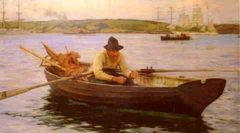 Tuke Henry Scott The Fisherman A4 Photo Print