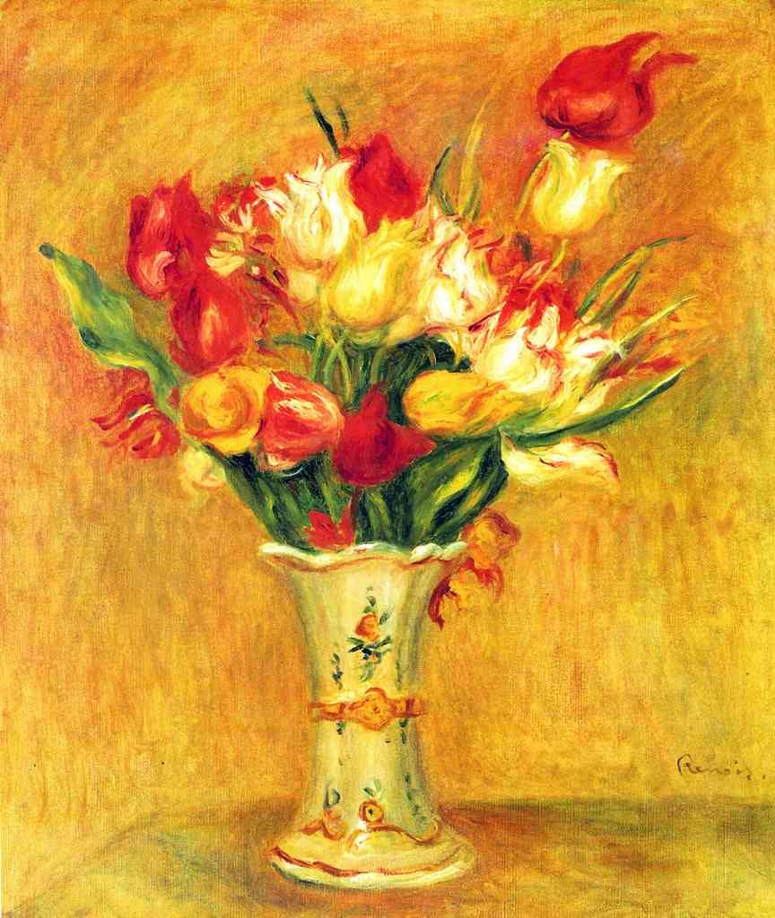 Tulips In A Vase A4 Photo Print