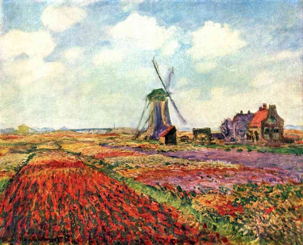 Tulips Of Holland Monet A4 Photo Print