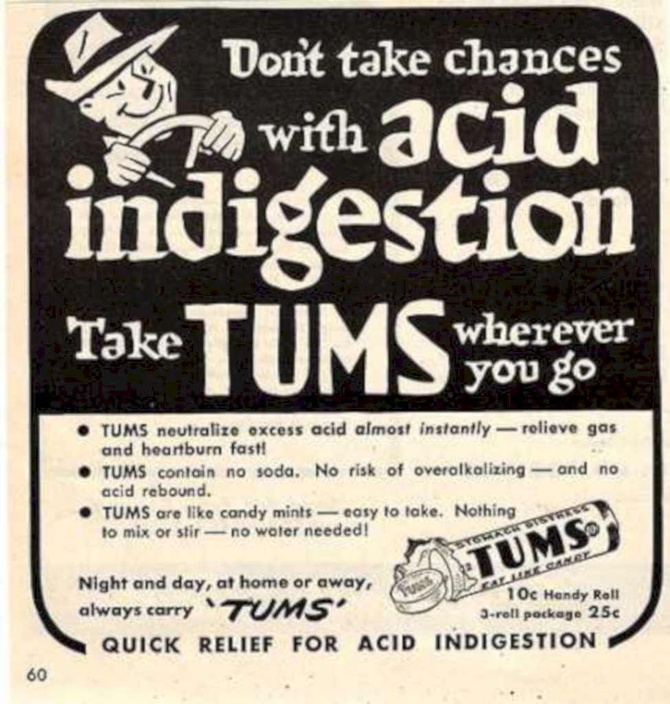 Tums Handy Rolls Vintage Retro Advert Ads A4 Photo Print