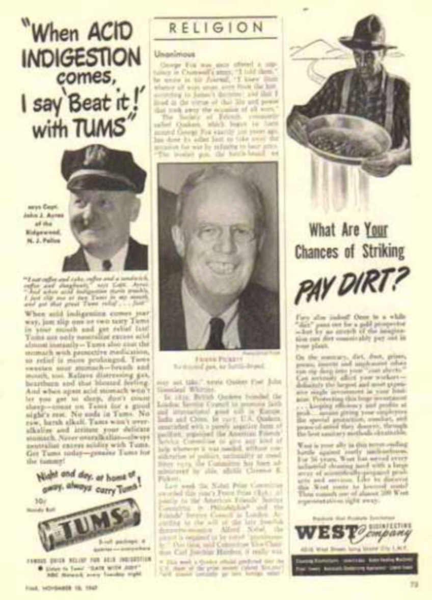 Tums Pay Dirt Vintage Retro Advert Ads A4 Photo Print