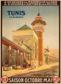TunisBlanche Vintage Advert A4 Photo Print