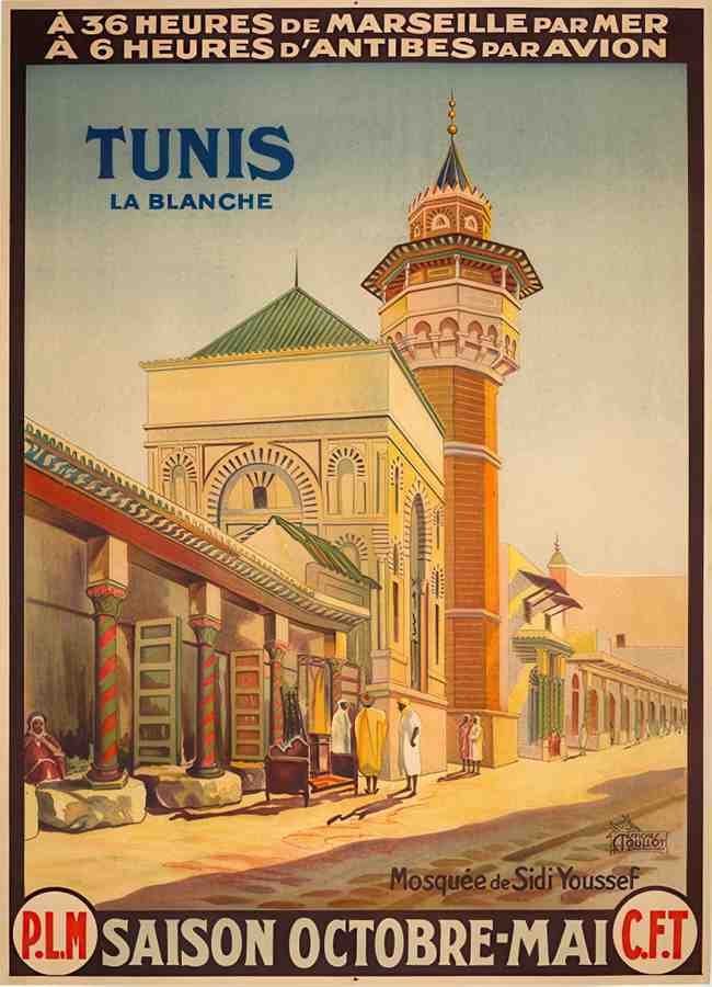 TunisBlanche Vintage Advert A4 Photo Print