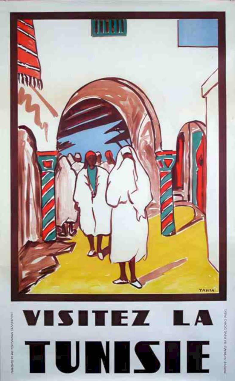 Tunisia Poster Travel Vintage Retro Advert Ads A4 Photo Print