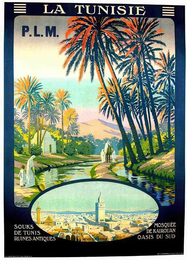 Tunisie Vintage Advert A4 Photo Print