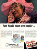 Tupperware Party Maud 1950s Vintage Retro Advert Poster