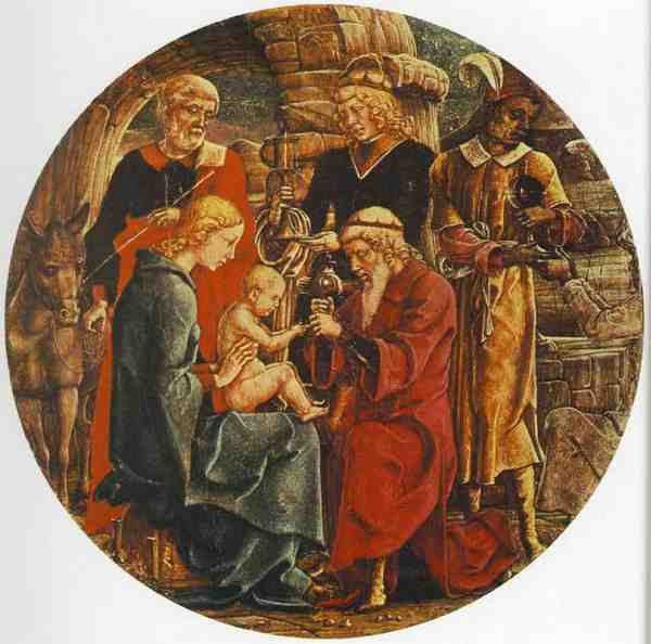 Tura Cosme Adoration Of The Magi A4 Photo Print