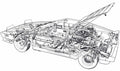 Turbo Esprit cutaway A4 Photo Print