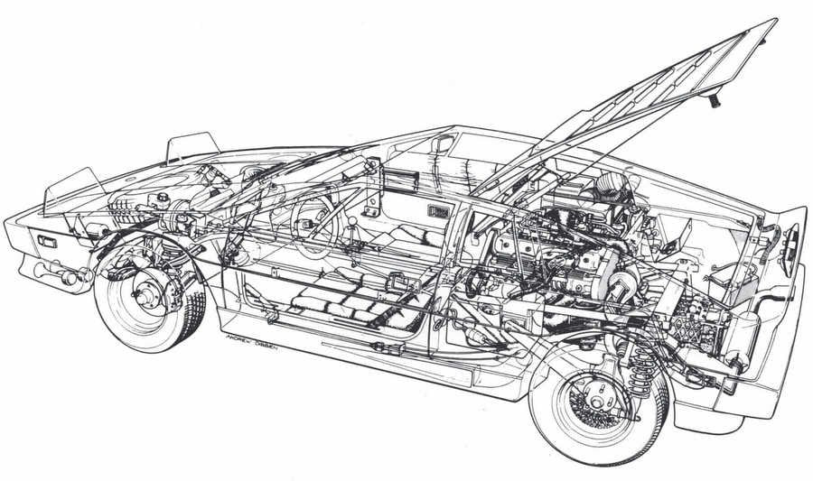 Turbo Esprit cutaway A4 Photo Print