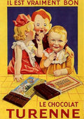 Turenne Chocolate Children Vintage Retro Advert Ads A4 Photo Print