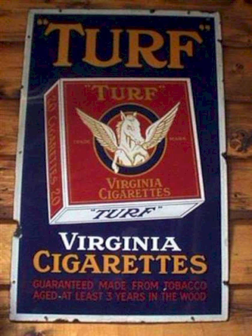Turfcigarettes Vintagead Woodwall Vintage Retro Advert Ads A4 Photo Print