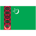 Turkmenistan Flag N582 A4 Photo Print