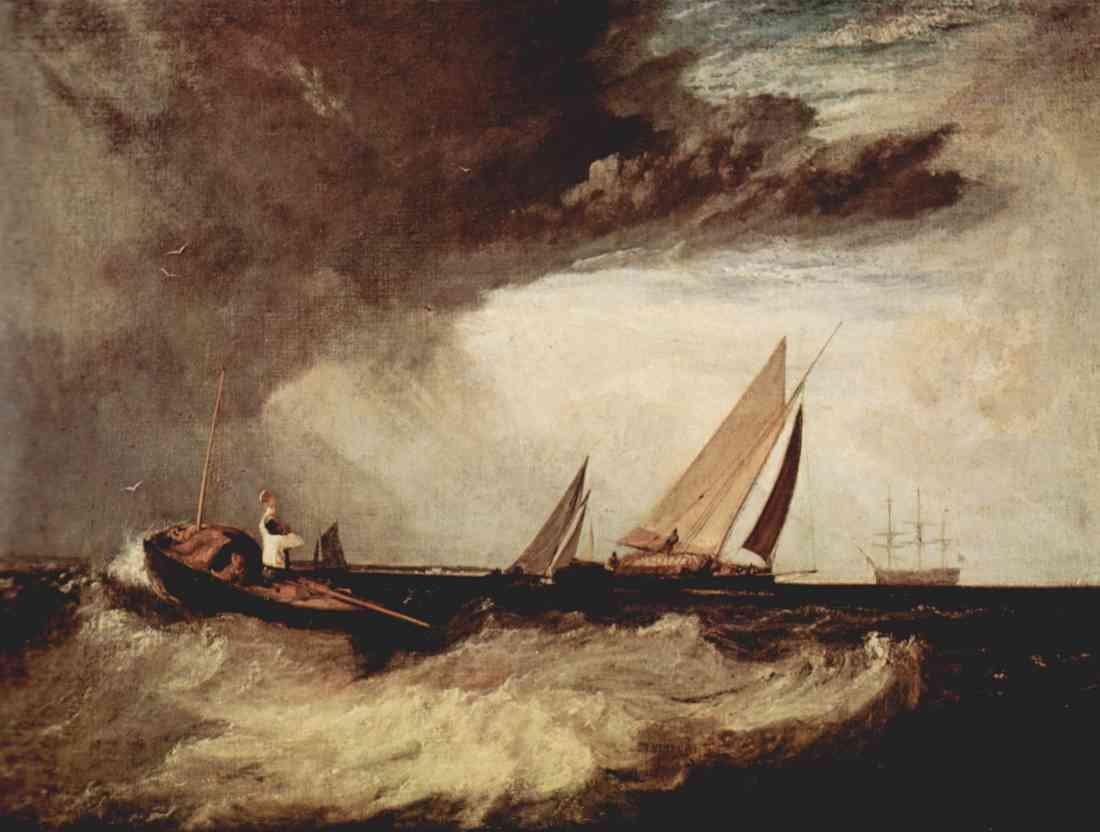 Turner A Fisherman From Bury Shoe Ness Preit A Prahm Of Whitstable A4 Photo Print