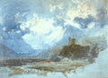 Turner Joseph Dolbadern Castle 1799 Art A4 Photo Print